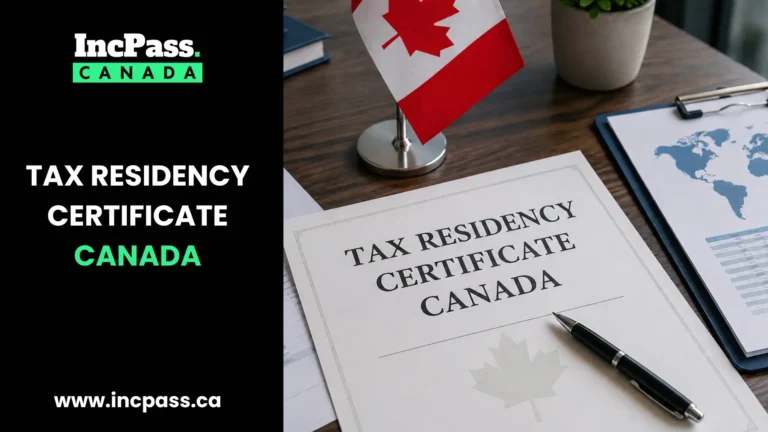 tax residency certificate canada